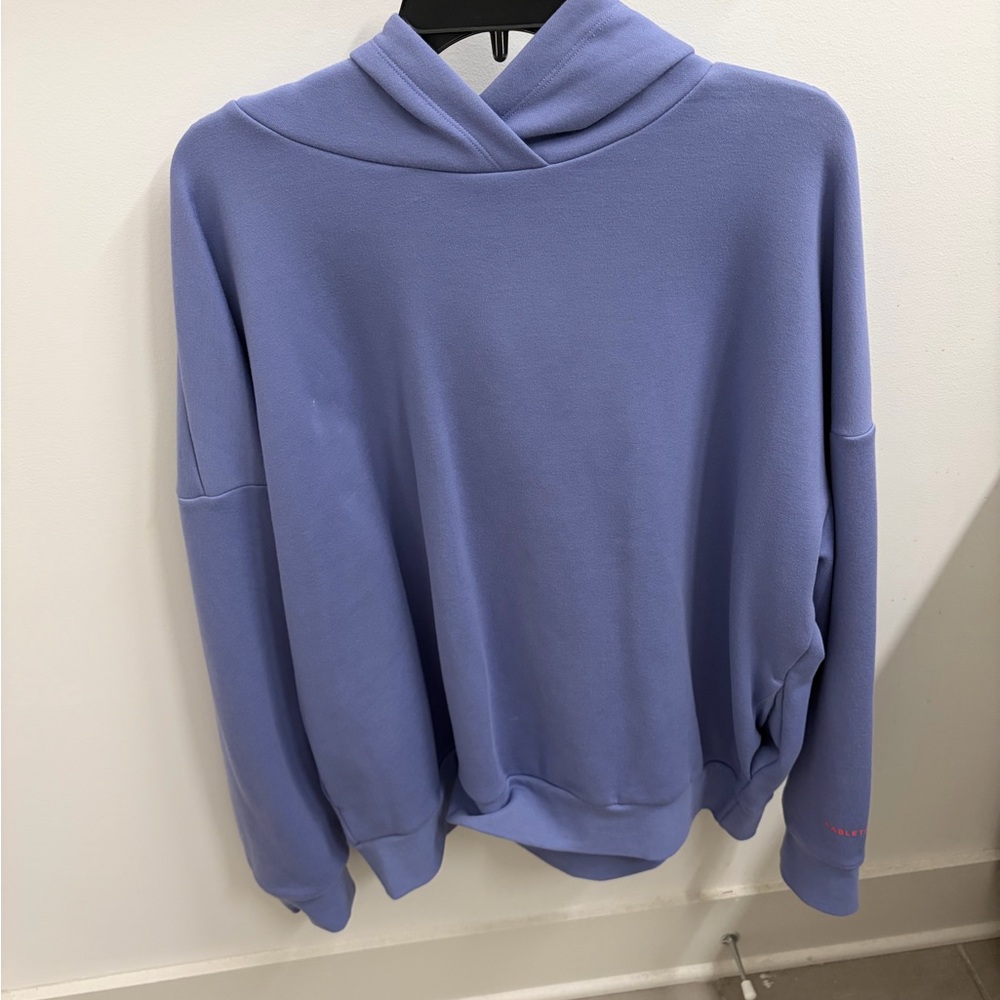 Fabletics Lavender Hooded Pullover Sweatshirt